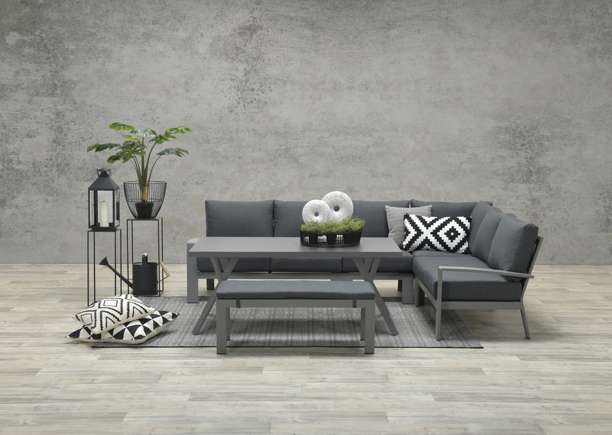 Loungeset Rondo black/mystic grey
