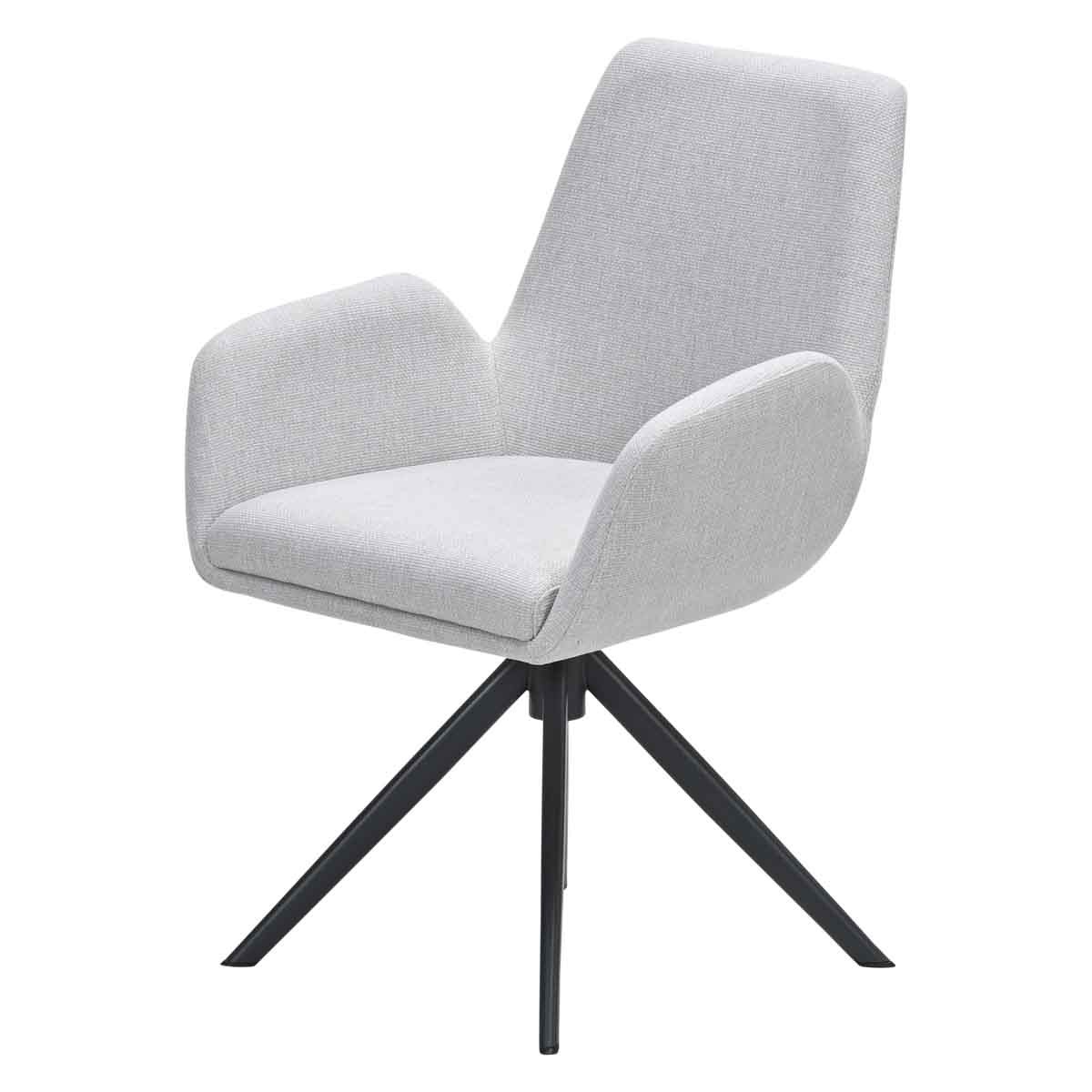 Acate draai stoel carbon black / valley sand