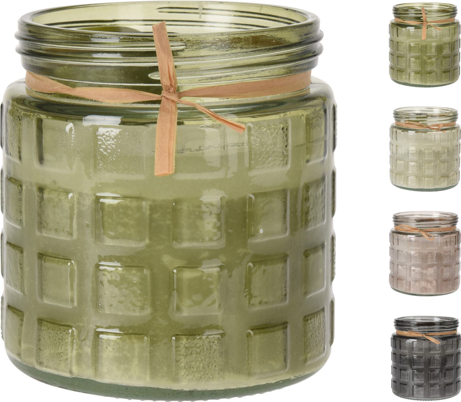 Citronella kaars in glazen pot