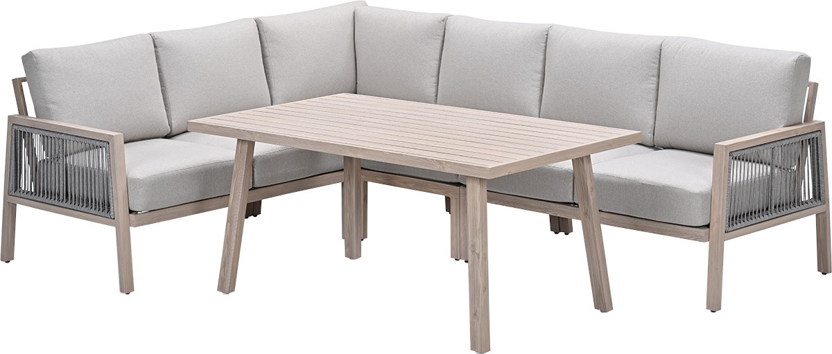 Decala lounge-dining 5-dlg. light oak