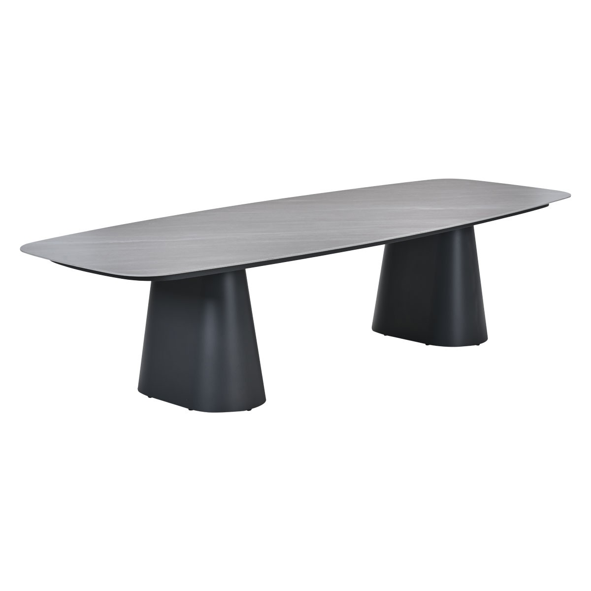 Denver tafel 320 x 120 cm black / Centostone Napoli sand