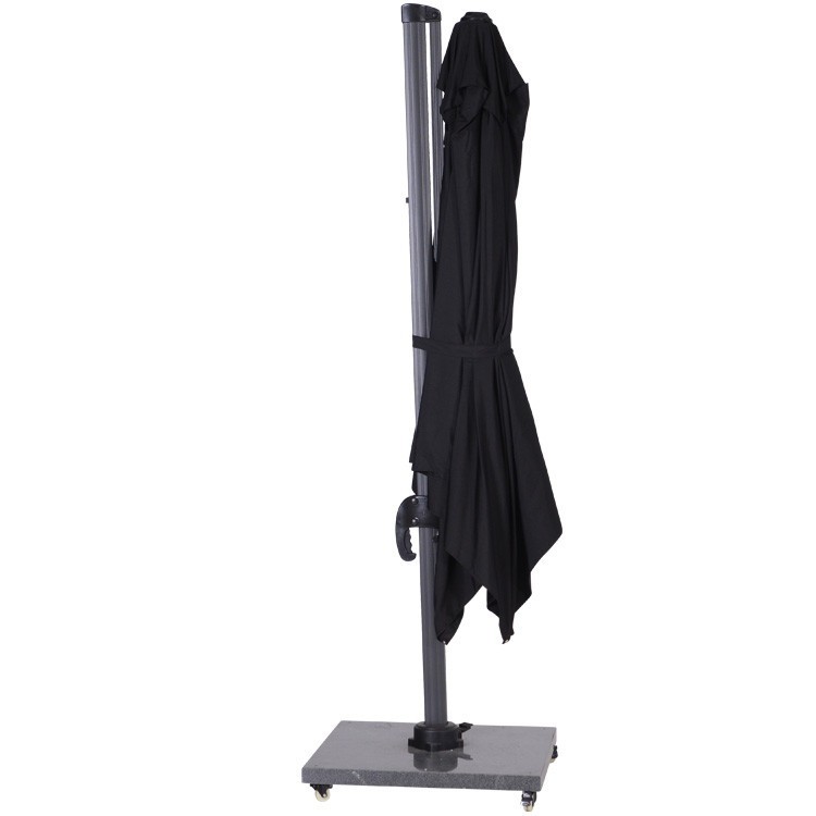 Hawaii parasol 3x3 mtr zwart