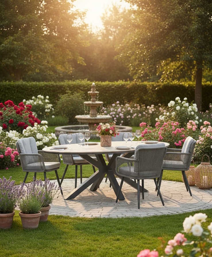 Set Linares XL (6) met Edison 220 x 115 cm