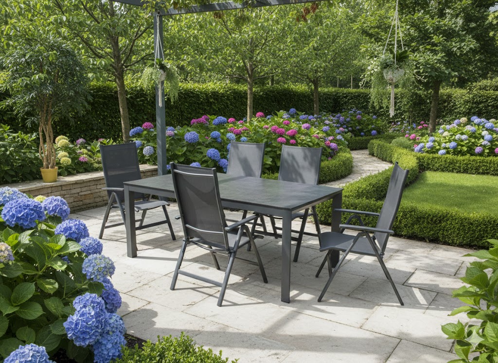 Set Oslo (4) met Bianca 180 tafel