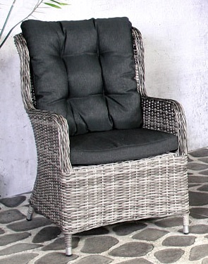 Silvia wicker dining stoel