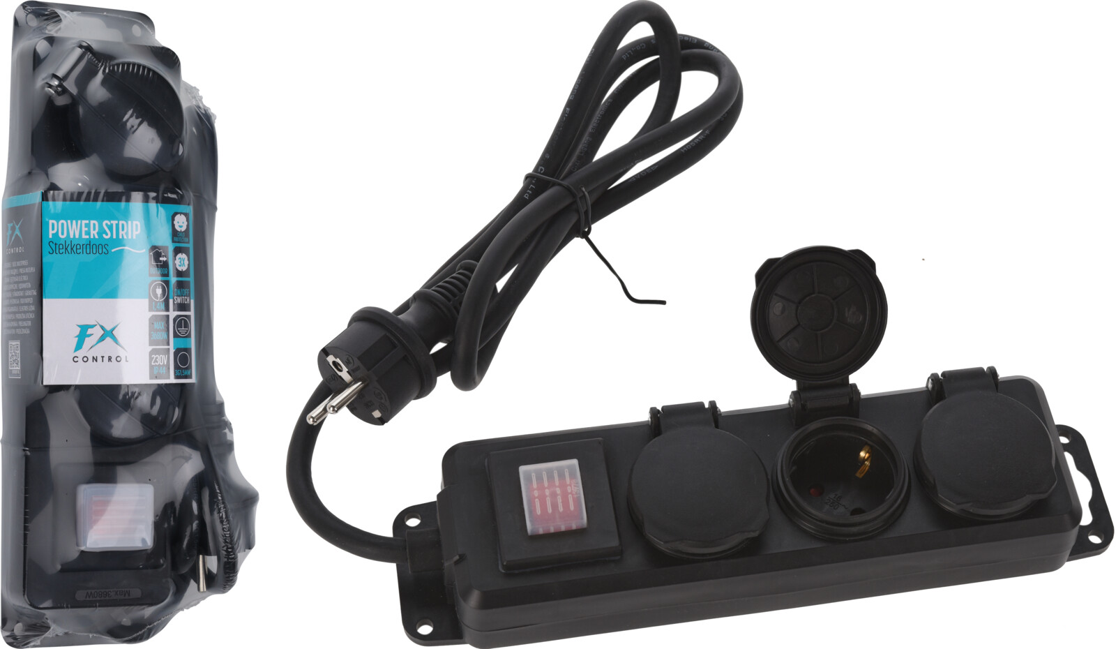 Stekkerdoos 3-weg outdoor