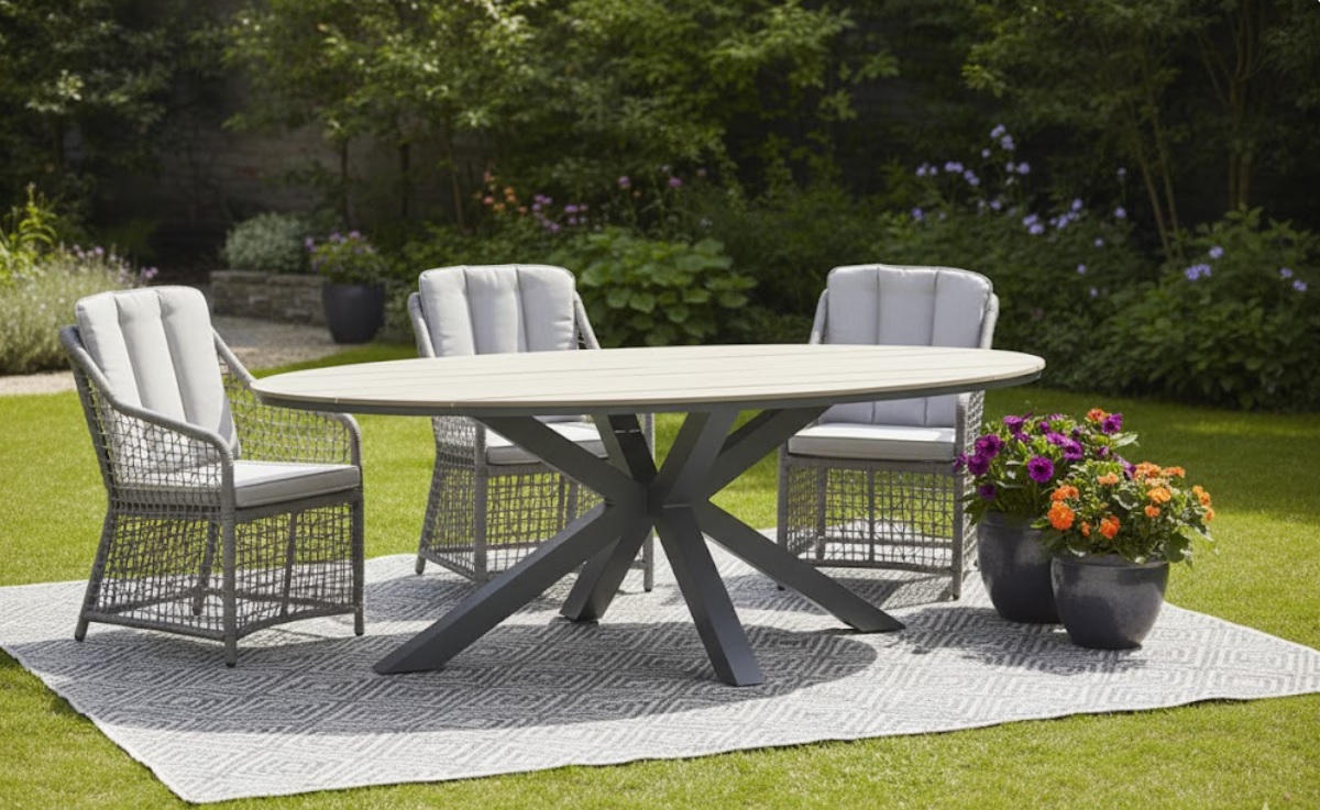 Vasto dining stoel (6) met Edison 180 x 100 cm tafel