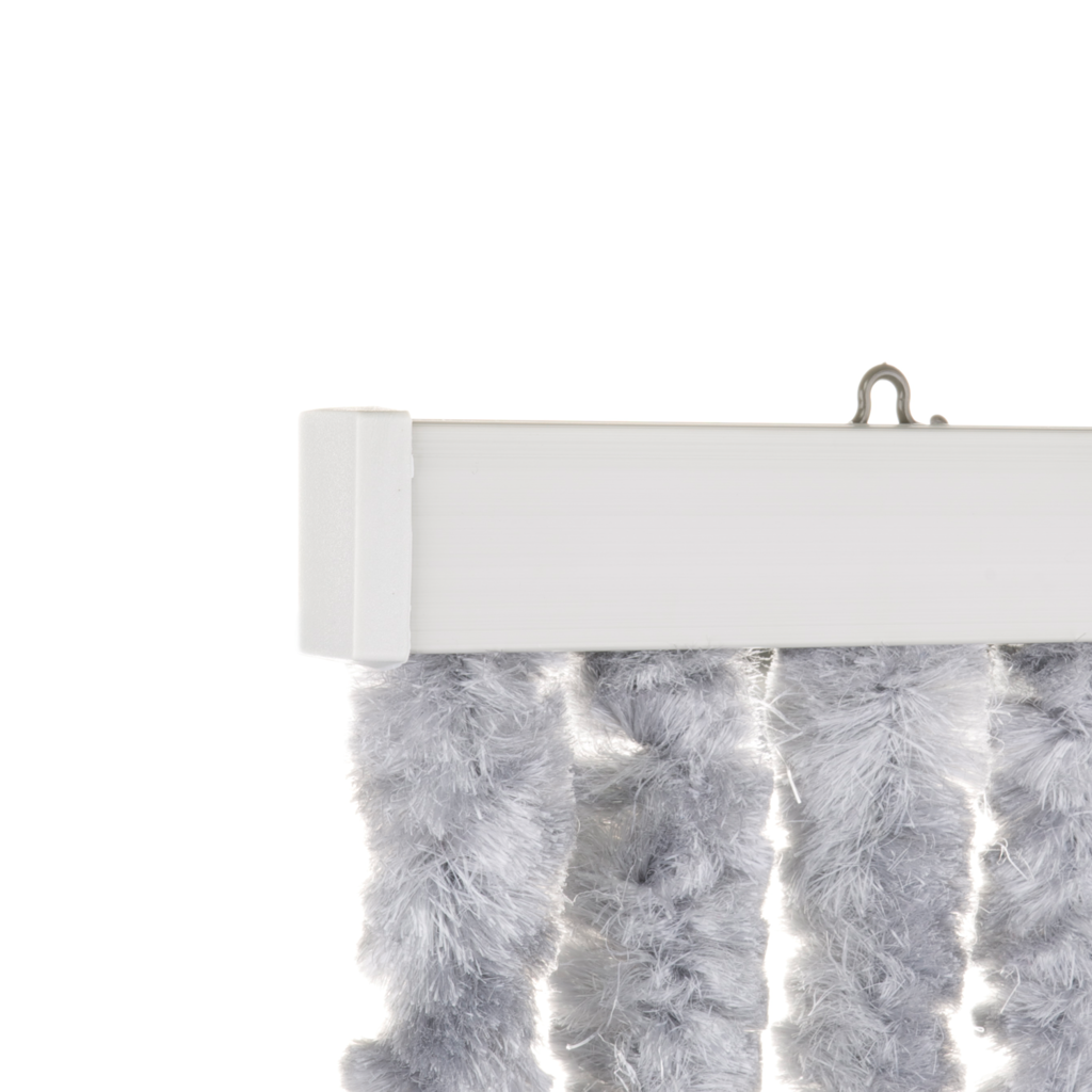 Vliegengordijn Chenille 205x90cm grijs