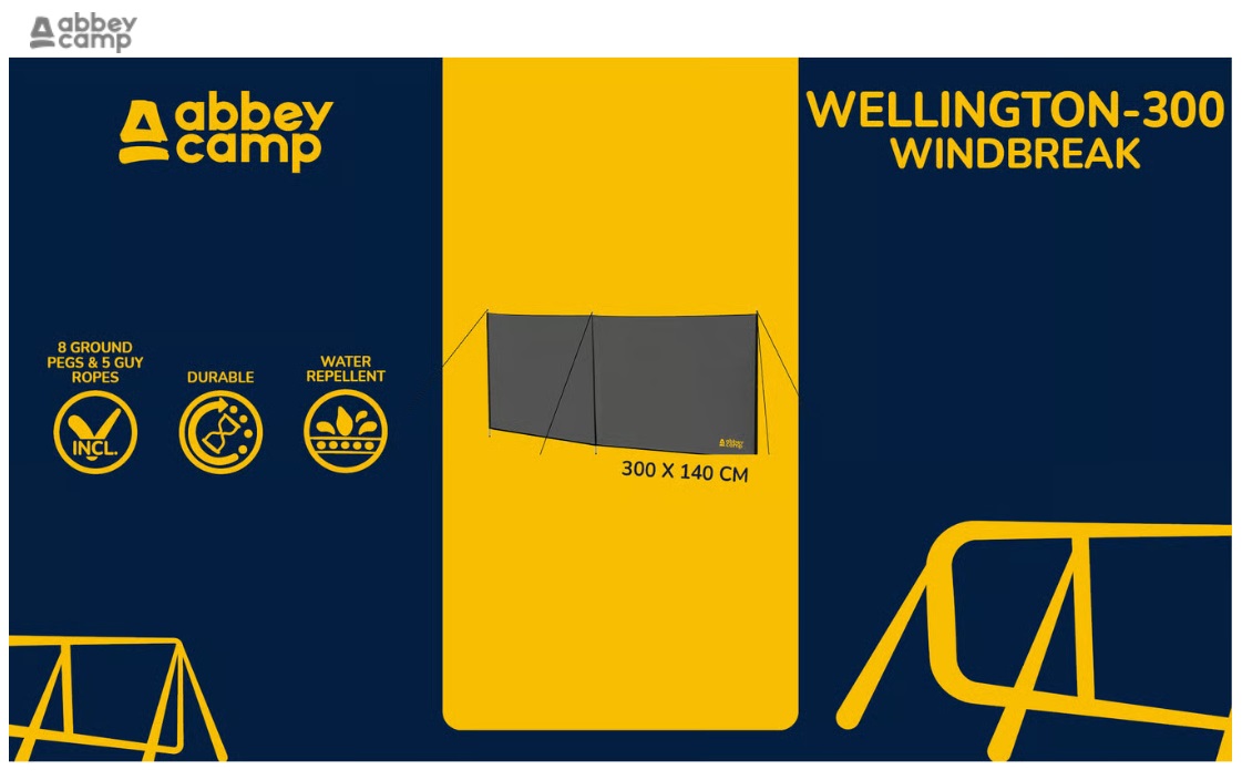 Windscherm 3 Meter · WELLINGTON-300 ·