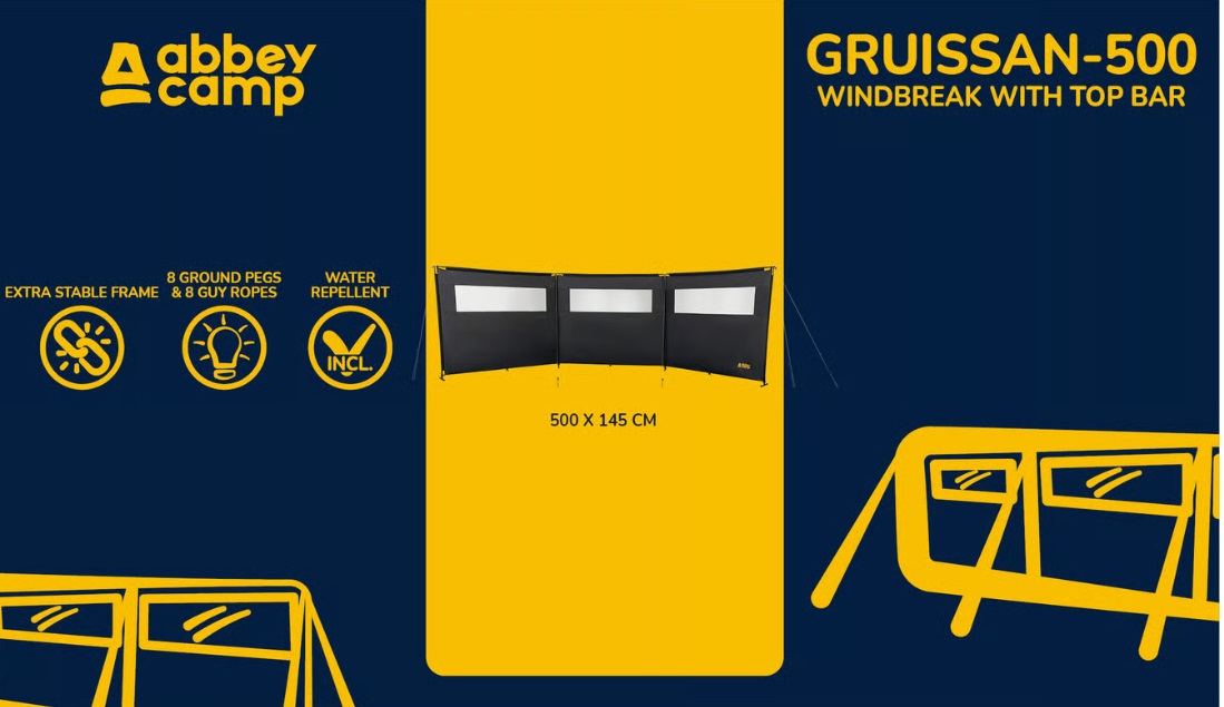 Windscherm met Toplegger · GRUISSAN-500 ·