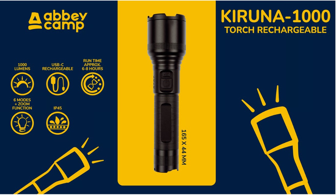 Zaklamp Oplaadbaar · Kiruna-1000 ·